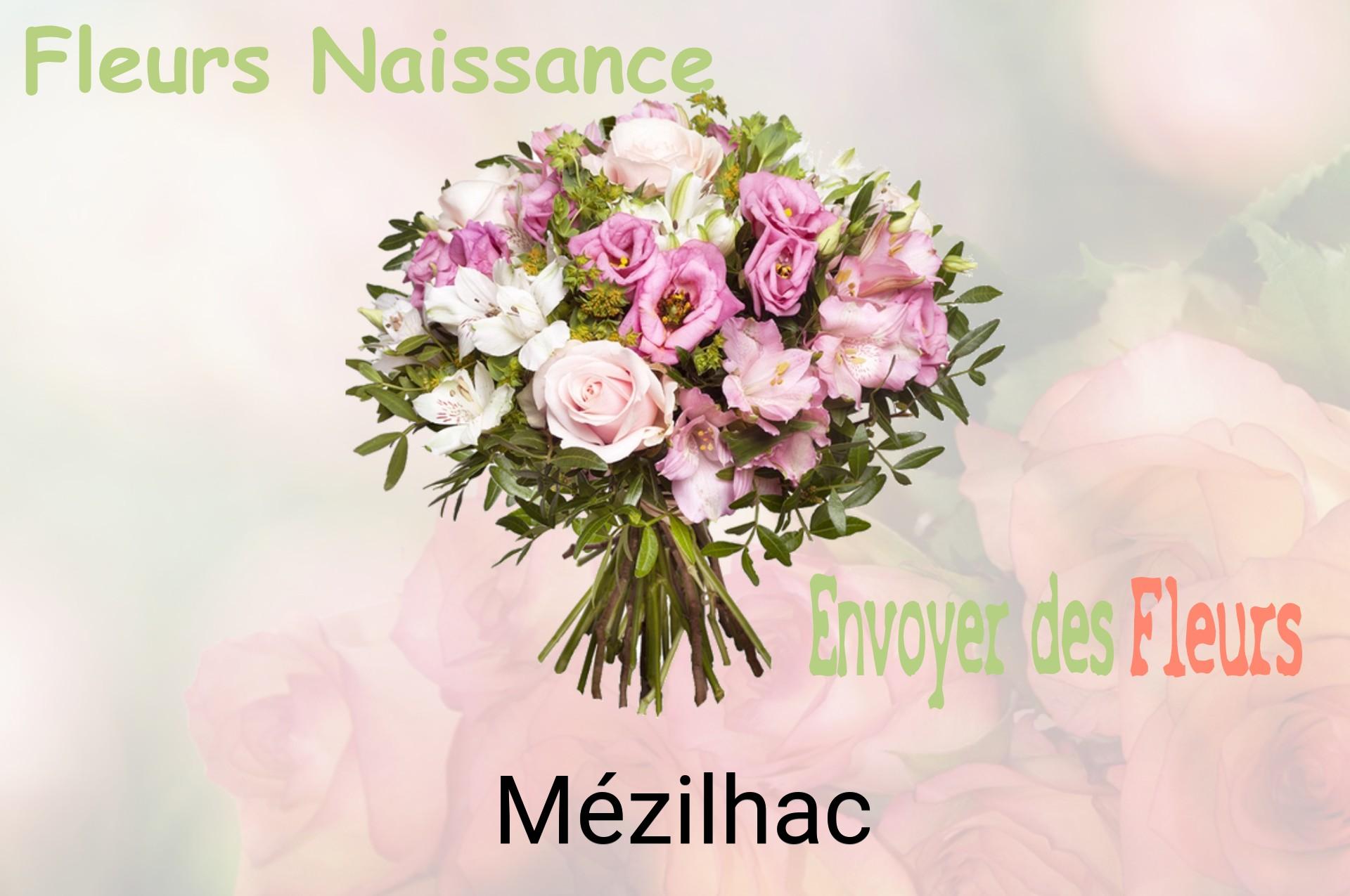 Bouquet de fleurs de naissance livré à Mézilhac